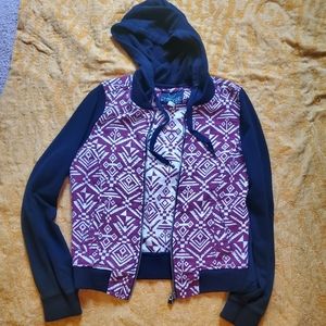 Pac Sun Aztec Zip-Up Hoodie